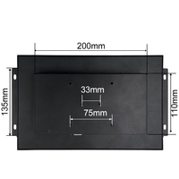 Monitor LCD Industrial de 12.1 Pulgadas, VGA, AV, BNC, Resolución 1280*800, Pantalla No Táctil, Carcasa Metálica, Marco Abierto, Integrado para Escritorio