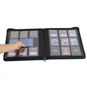 Carpeta de tarjetas comerciales personalizadas, carpeta de tarjetas con cremallera de dientes plateados - Product Image 3