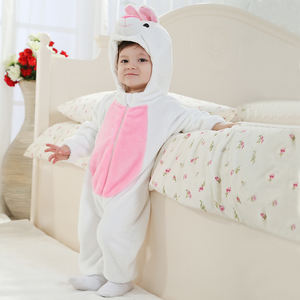 Pelele con capucha de <span class=keywords><strong>conejo</strong></span> de invierno personalizado para niños, traje de Navidad para bebés con cremallera, <span class=keywords><strong>disfraz</strong></span> para niños pequeños - Product Image 6