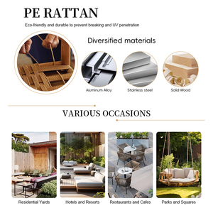 Spot Sale Double Egg-shaped Rattan Hanging Chair with Metal <strong>Frame</strong> Single Outdoor <strong>Hammock</strong>. - Product Image 5