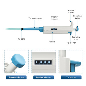 Micropipetta Meccanica Digitale Monocanale Regolabile e Autoclavabile, Alta Precisione, Leggera ed Ergonomica, Attrezzatura da Laboratorio - Product Image 6