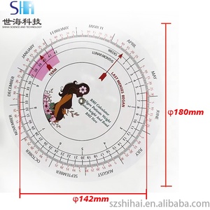 Reglas de plástico Personalizado Blanco Brillo Vinilo Rueda de plástico <span class=keywords><strong>Calculadora</strong></span> <span class=keywords><strong>Fecha</strong></span> de vencimiento Disco de embarazo Buscador de <span class=keywords><strong>Fecha</strong></span> - Product Image 3