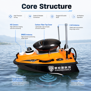 Bateau télécommandé portable XJL-085 anti-basculement pour relevés aquatiques, véhicule de surface RC, machine de relevé aquatique USV, étanche IP68 - Product Image 2