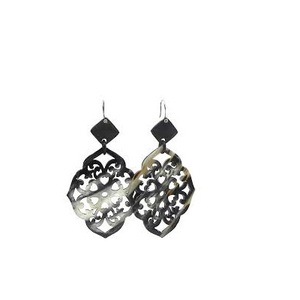 Boucles d'oreilles en corne de buffle indien, bijoux faits à la main, dernière conception, boucles d'oreilles à breloques en corne de buffle pour femmes à bas prix - Product Image 1