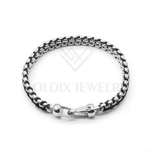 Alta calidad nueva moda 316L Acero inoxidable 4mm cadena personalizada trenzada amistad macramé regalos de navidad <span class=keywords><strong>pulsera</strong></span> para hombres - Product Image 6