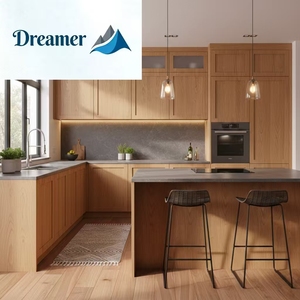 North <strong>American</strong> Shaker <strong>Style</strong> Modular Kitchen Cabinet with Eco-Friendly Solid Wood Construction MDF Door <strong>Panels</strong> Soft Close Hinges - Product Image 4