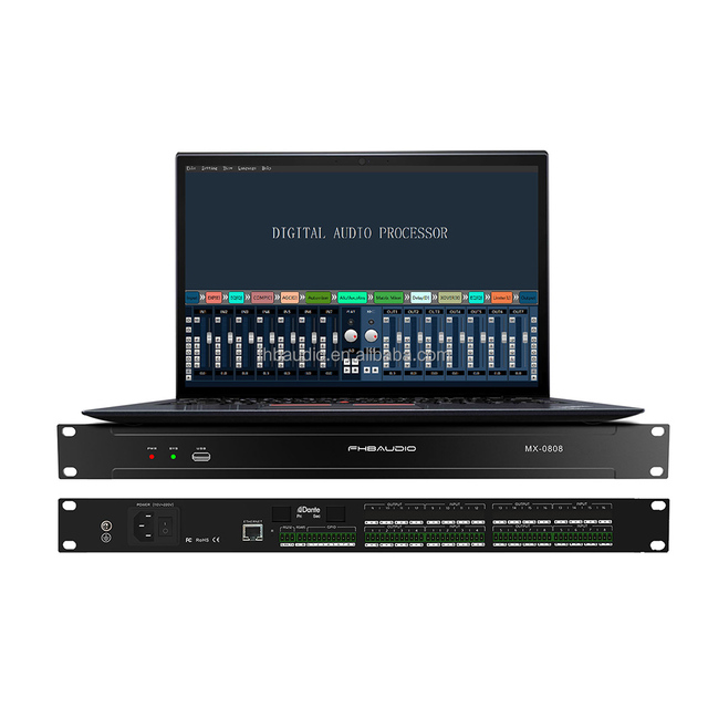 Professional Audio DSP Processor with Auto Mix Function High-Performance Digital Signal Processing for Live Sound & Studio