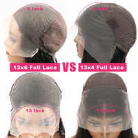 Pelucas de Cabello Humano 13x4 con Frente de Encaje HD para Mujeres Negras, Cabello Humano Peruano 26 28 30, Ondulado, Virgen, Peluca con Frente de Encaje HD