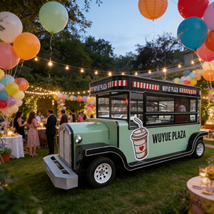 Camion de restauration électrique avec climatisation, cuisine mobile pour glaces et hot-dogs, compact et facile à manœuvrer, certifié CE - Product Image 1