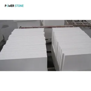 Prezzi economici della fabbrica di POWER STON lastra di marmo artificiale bianca come la neve lastra di marmo cinese per pareti e pavimenti PMS005-2