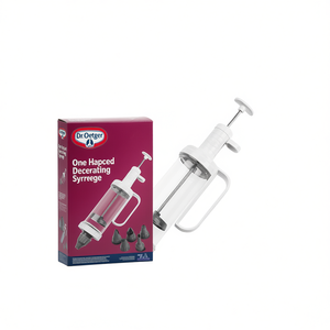 Seringue de décoration à une main Dr Oetker avec 6 embouts, fournitures de décoration de gâteaux - Product Image 2