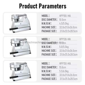 Presse à hamburgers en acier inoxydable avec poignée, presse à viande sèche pour hamburgers, machine à faire des sandwichs pour restaurant ou bar - Product Image 6