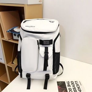 Nouveau <span class=keywords><strong>sac</strong></span> à <span class=keywords><strong>dos</strong></span> de <span class=keywords><strong>sport</strong></span> unisexe en denim imperméable, tendance urbaine, motif lettres, doublure en polyester, bretelles incurvées, grande capacité - Product Image 6