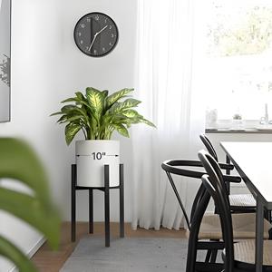Venta al por mayor de montaje de metal estante de exhibición de flores negras <span class=keywords><strong>en</strong></span>/soporte para macetas al aire libre soporte para macetas pequeñas de jardín - Product Image 4