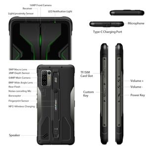 IP68/IP69K Étanche À La Poussière Antichoc Ulefone Armor 10 5G Téléphones Robustes 8 GO + 128 GO 5800mAh Batterie Android Téléphone - Product Image 4