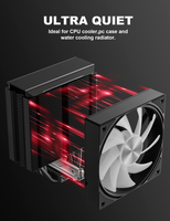 Ventilador de caja ARGB PWM de 120 mm, alto flujo de aire, silencioso, para enfriamiento de PC de escritorio, venta directa de fábrica.