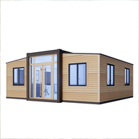 Villa préfabriquée moderne CE Premium 20ft 30ft 40ft, maisonnette mobile 1-5 chambres, lodge extérieur pliable, bungalow avec salle de bain