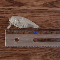 Leurre de pêche crankbait en plastique dur G57 Little Fat, 5,5 cm, 7,0 g, corps vierge