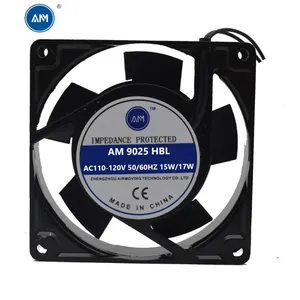 Fan üreticisi yapmak 92x92x25mm 110V 220V AC invertör soğutma fanı kol rulman güçlü rüzgar mikro soğutma 9225 Fan