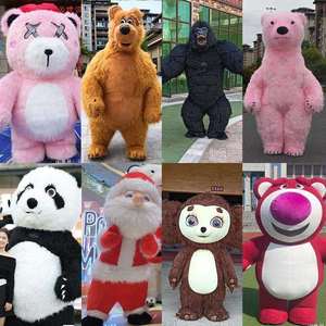 Modèle de personnage <span class=keywords><strong>animal</strong></span> <span class=keywords><strong>gonflable</strong></span> personnalisé en peluche, panda, décoration extérieure, poupées en peluche, gonflables publicitaires, panda - Product Image 6