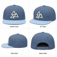 Topi Snapback Custom Berbahan Katun Twill, Model Minimalis Unisex, Trendy Urban Streetwear, Bordir Logo, Pinggiran Datar Terstruktur