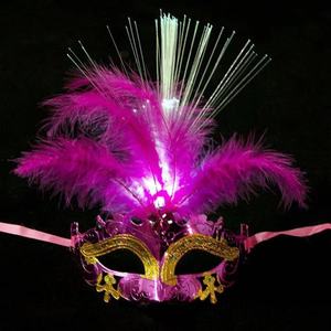 Costume <span class=keywords><strong>rose</strong></span> drôle Cosplay <span class=keywords><strong>masque</strong></span> vénitien Mardi Gras carnaval mascarade <span class=keywords><strong>masque</strong></span> plume <span class=keywords><strong>masque</strong></span> de fête pour fête approvisionnement décor de noël - Product Image 6