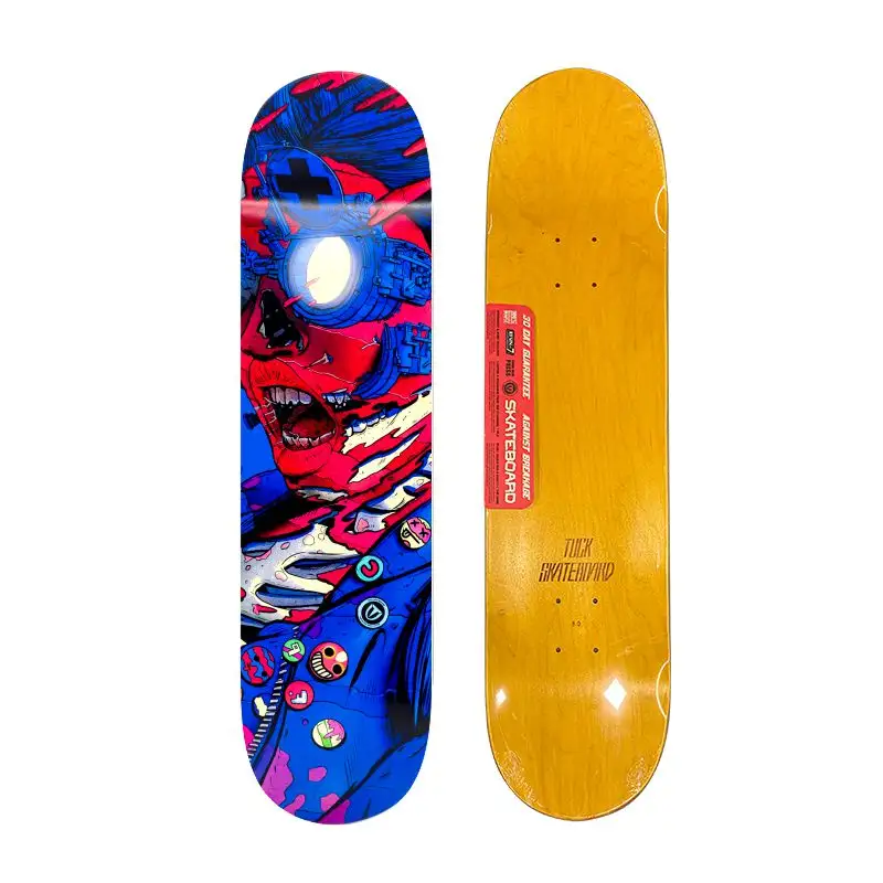 Groothandel Professionele Skateboard Custom Medium Diep Concave Skate Board Voor Skateboarden