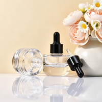 Flacon compte-gouttes en verre vide de 20 ml de haute qualité, rechargeable et anti-fuite, pour huiles essentielles et soins de la peau