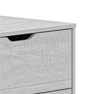 Cassettiera Moderna Minimalista Grigio Chiaro Testurizzata a 6 Cassetti con Maniglie a <span class=keywords><strong>Filo</strong></span>, Ecologica e Resistente per Camera da Letto e Soggiorno - Product Image 6