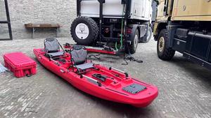 Kayak Modular <span class=keywords><strong>Desmontable</strong></span> de 3 Secciones Vicking de 9.7 pies, Material HDPE, con Motor <span class=keywords><strong>Desmontable</strong></span> para Pesca y Flotador - Product Image 6