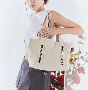 Fashion Gift Women Shoulder Bag Letter <b>Pattern</b> Strap Design Big Size Canvas Shopping Tote Bag - Product Image 1