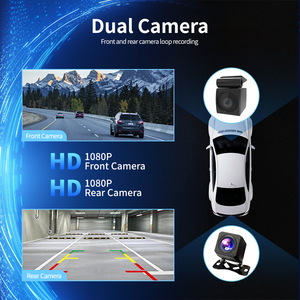 Maustor 8 inch được xây dựng trong GPS không dây di động phổ Carplay Android tự động với kép 1080P Dash Cam xe màn hình - Product Image 5