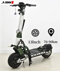2023 13 "scooter elettrico fuoristrada 60V prezzo batteria al litio a buon mercato 28Ah potente adulto twin motors stabilizzatore ammortizzatore dello sterzo