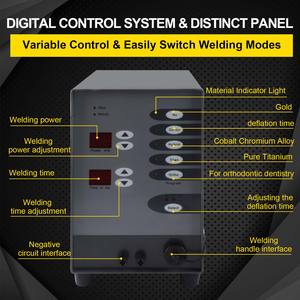 เครื่องเชื่อมมิกกำลังสูงแบบพกพา เครื่องเชื่อมอาร์กอนแบบพัลส์ สำหรับเชื่อมจิวเวลรี่ ทอง เงิน และสแตนเลส - Product Image 2