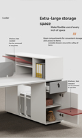 Ensemble bureau et chaise de bureau, bureau moderne et simple pour personnel, mobilier de bureau haut de gamme, double bureau informatique
