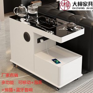 Modern <b>Side</b> <b>Table</b> Tea Maker With Storage Living Room Trolley Multi Functional Tea Bar Cabinet - Product Image 4