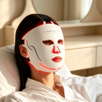 Masque facial LED Photon en silicone avec technologie lumineuse pour les soins de la peau et la routine beauté à domicile