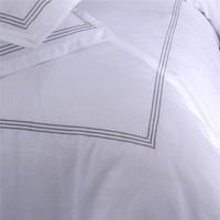 Échantillon Gratuit Housse de Couette Luxe 1 Pièce en Coton Peigné 100% Tissé Uni Confortable 400-1000 Fils/cm² pour Hôtel