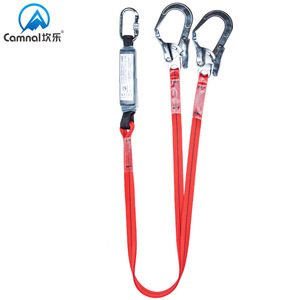 Camnal Safety <b>Belt</b> Double Hook Polyester Rope High Altitude <b>Work</b> Protection - Product Image 1