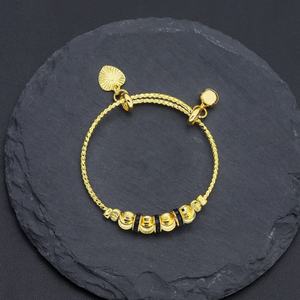 JXX Wholesale Baby Bangle Expandable Wire Adjustable <b>Bracelet</b> with Brass Gold Plating Fashionable Charm for <b>Toddler</b> and Adult - Product Image 2