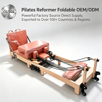 Machine de Pilates professionnelle pliable en bois de chêne avec rail en aluminium, prix de gros, pour le marché mondial