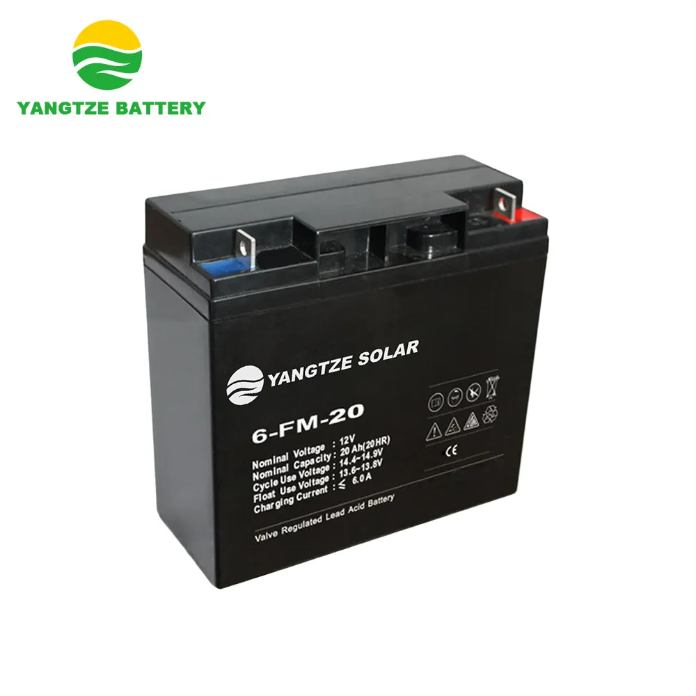 Yangtze, бесплатная доставка, герметичная свинцово-кислотная батарея 6-dzm-20