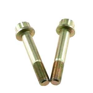 Vite a Flangia a Dodici Angoli in Acciaio al Carbonio, Zincata Gialla di Qualità Duplex, DIN 65438 M8*1.25, <span class=keywords><strong>Mezzo</strong></span> Filetto - Product Image 3
