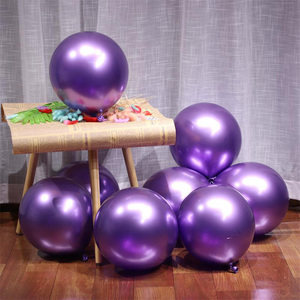 Palloncino metallico per ragazzo o ragazza decorazione festa di buon <span class=keywords><strong>compleanno</strong></span> 5 pollici 10 12 pollici lucido in lattice di metallo palloncini cromati - Product Image 4