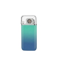 Briquet électronique rechargeable en métal fin de haute qualité, écologique, durable, coupe-vent, série 20K 30K pour cigarettes