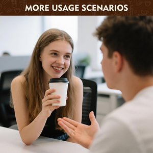 Gobelet à emporter personnalisé en carton ondulé double paroi biodégradable pour le thé et le café, idéal pour les compagnies aériennes - Product Image 6