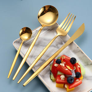 Set personalizzato di posate arcobaleno in acciaio inossidabile forchetta cucchiaio posate per matrimoni posate per ristoranti - Product Image 2