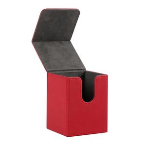 Boîte de rangement pour cartes à motif damier FX, chargement par le haut, pour jeux de cartes à collectionner, étui de collection de jeux en cuir PU anti-rayures - Product Image 2