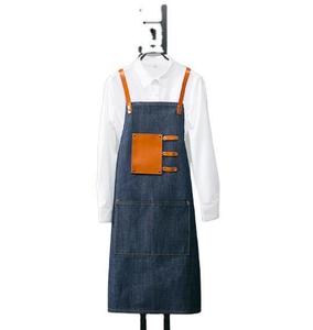 Grembiule Senza Maniche in Denim e Tela per Caffetteria, Fiorista, Parrucchiere, Ristorante, Bar - Unisex NIU WEI LI BC1067 - Product Image 2