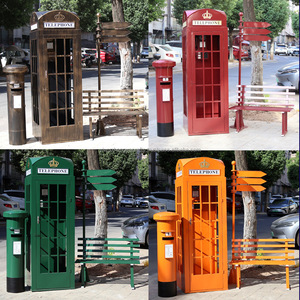 Nhà Sản Xuất London Đám Cưới Anh Điện Thoại Màu Đỏ Gian Hàng London Gian Hàng Điện Thoại Hộp Thư Và Băng Ghế Dự Bị Cho Đường Phố Trang Trí - Product Image 4